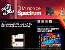 Tablet Screenshot of elmundodelspectrum.com